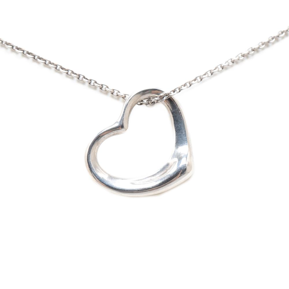 Tiffany & Co Tiffany Silver Sterling Silver Elsa Peretti Open Heart Pendant Necklace United States