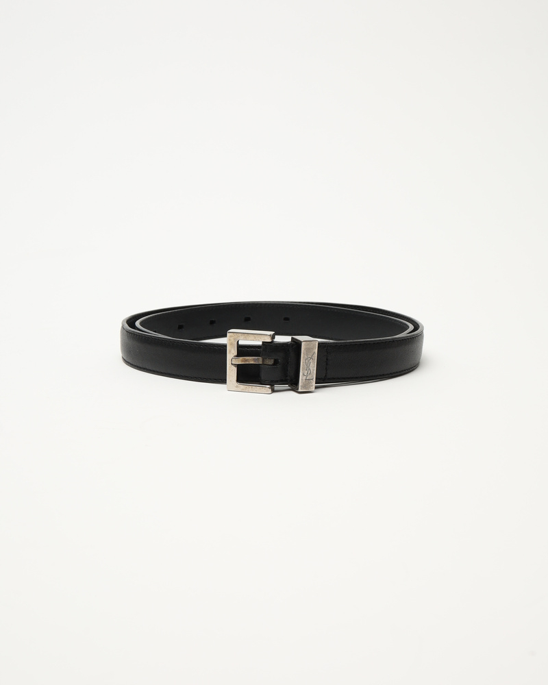 Saint Laurent Logo Leather Belt