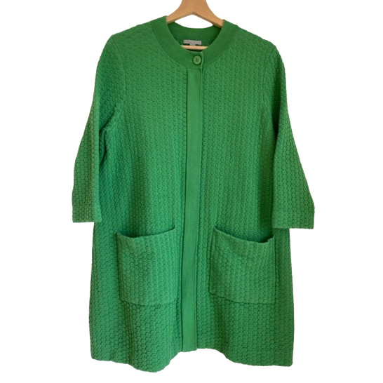 Cos Long green cardigan