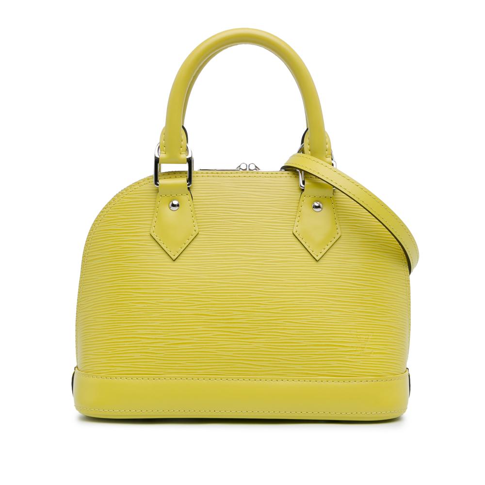 Louis Vuitton AB Louis Vuitton Yellow Calf Leather Epi Alma BB France