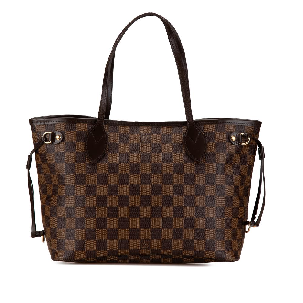 Louis Vuitton AB Louis Vuitton Brown Damier Canvas Canvas Damier Ebene Neverfull PM France