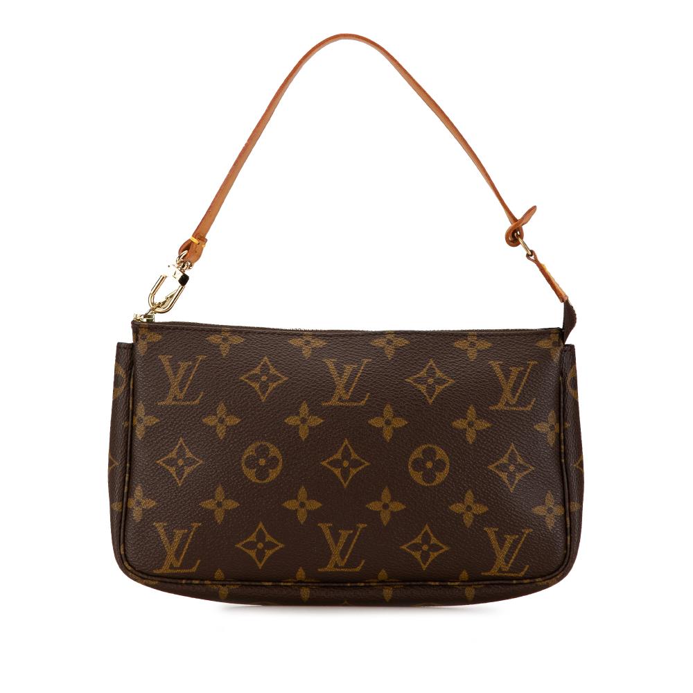 Louis Vuitton B Louis Vuitton Brown Monogram Canvas Canvas Monogram Pochette Accessoires France