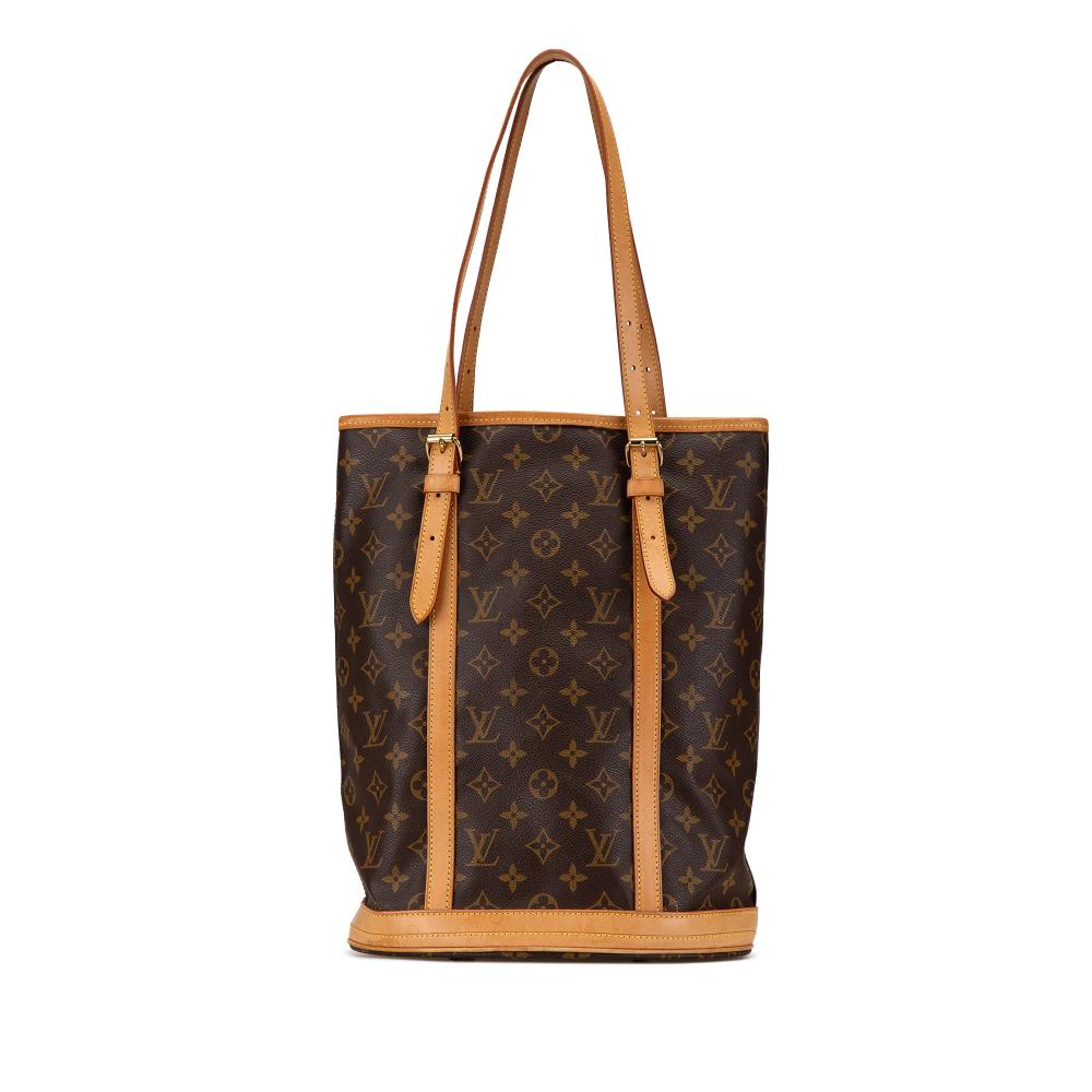 Louis Vuitton B Louis Vuitton Brown Monogram Canvas Canvas Monogram Bucket GM France