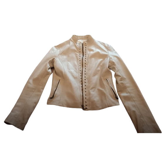 Dune taillierte Lederjacke