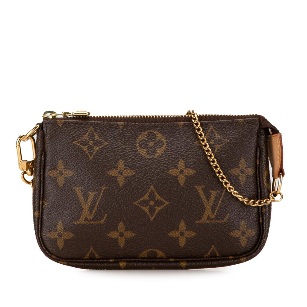 Louis Vuitton AB Louis Vuitton Brown Monogram Canvas Canvas Monogram Mini Pochette Accessoires France