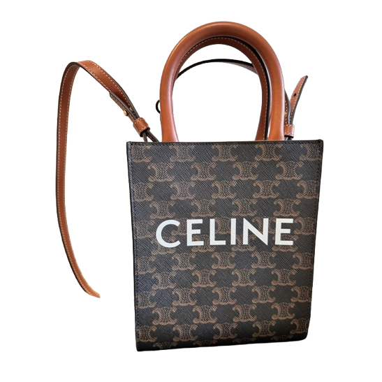 Celine CABAS VERTICAL MODÈLE MINI TOILE TRIOMPHE