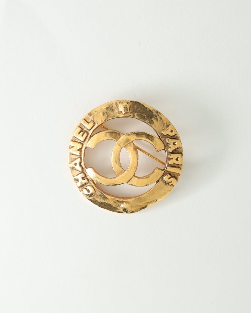 Chanel Coco Mark Gold Brooch