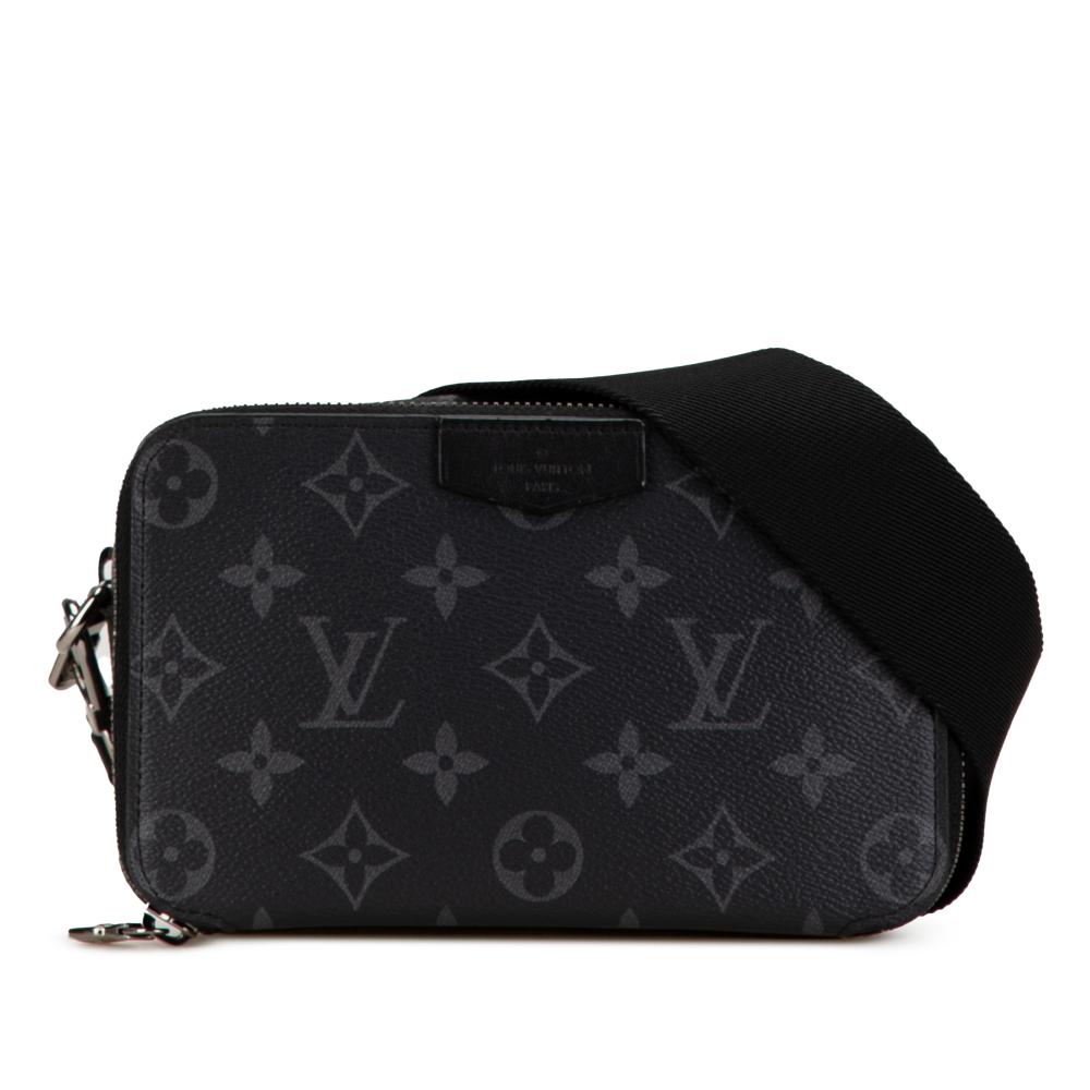 Louis Vuitton AB Louis Vuitton Black Monogram Canvas Canvas Monogram Eclipse Alpha Wearable Wallet France