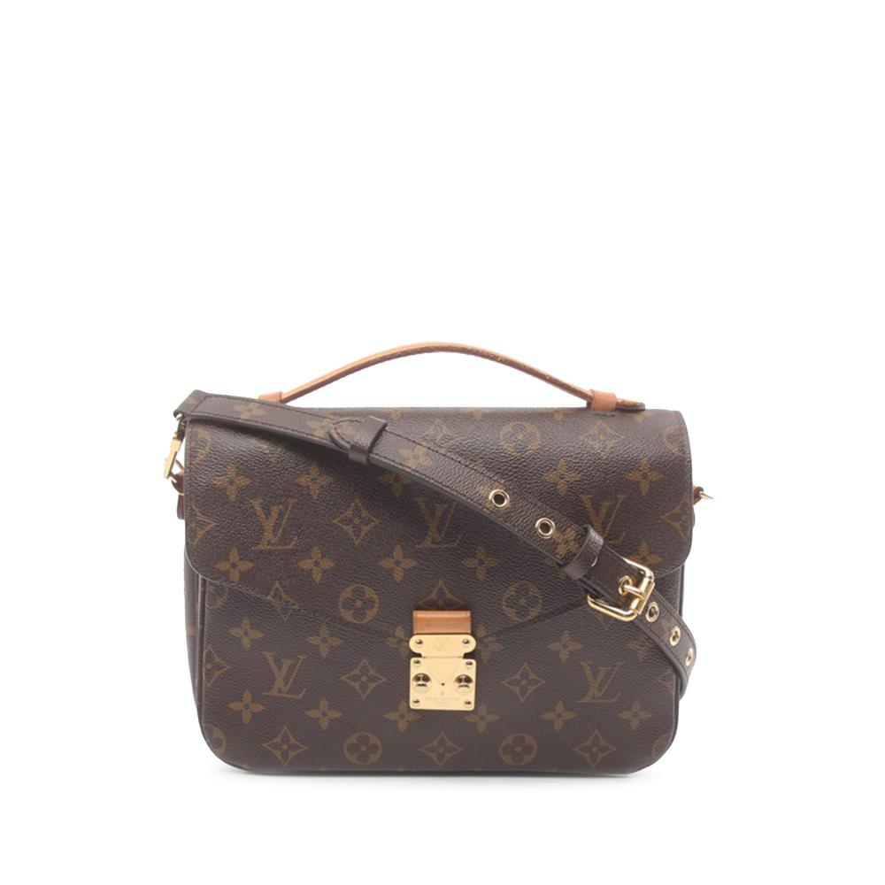 Louis Vuitton B Louis Vuitton Brown Monogram Canvas Canvas Monogram Pochette Metis France