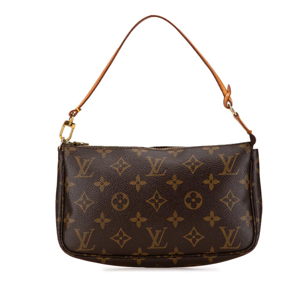 Louis Vuitton B Louis Vuitton Brown Monogram Canvas Canvas Monogram Pochette Accessoires France