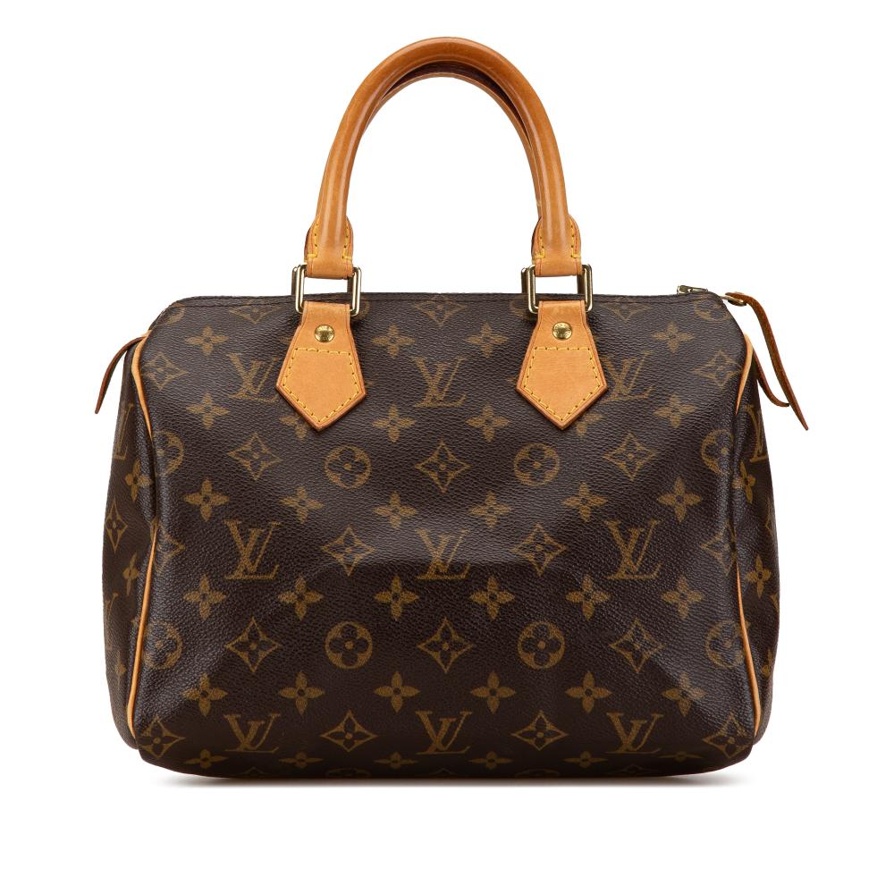 Louis Vuitton B Louis Vuitton Brown Monogram Canvas Canvas Monogram Speedy 25 France