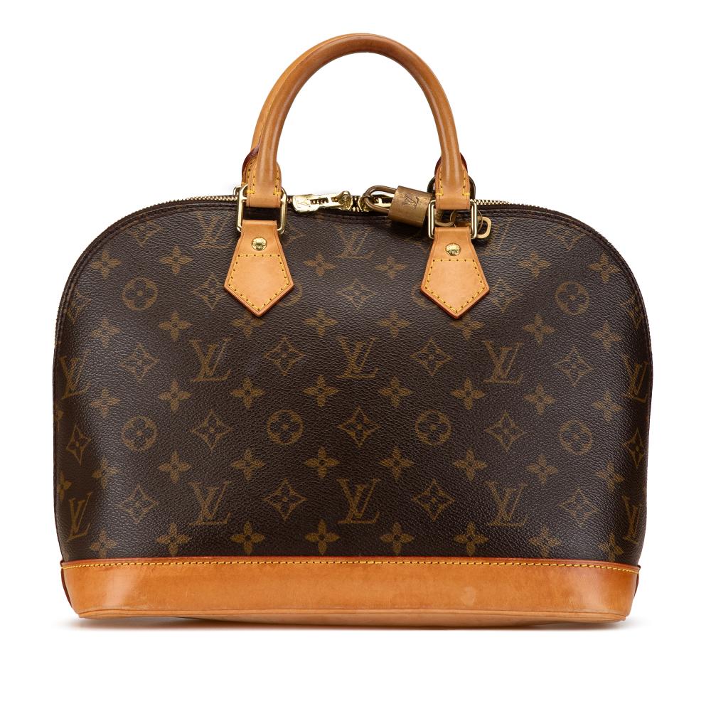 Louis Vuitton B Louis Vuitton Brown Monogram Canvas Canvas Monogram Alma PM France