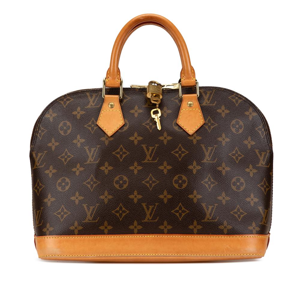 Louis Vuitton B Louis Vuitton Brown Monogram Canvas Canvas Monogram Alma PM France