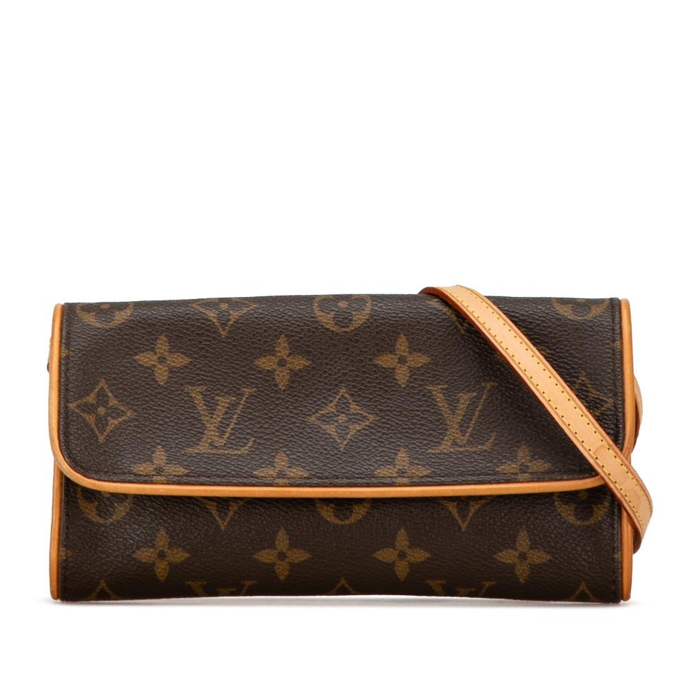 Louis Vuitton B Louis Vuitton Brown Monogram Canvas Canvas Monogram Pochette Twin PM Spain