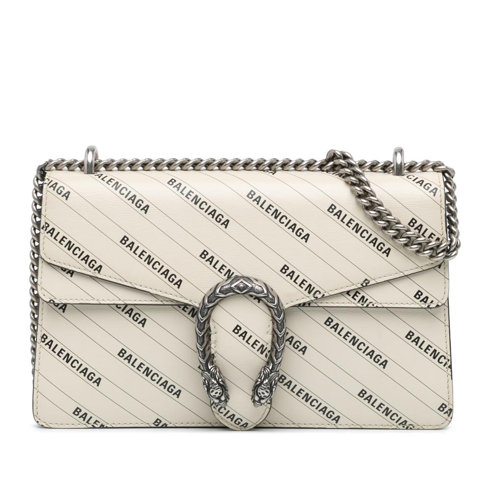 Gucci B Gucci White Off White Calf Leather The Hacker Project Small Dionysus Shoulder Bag Italy