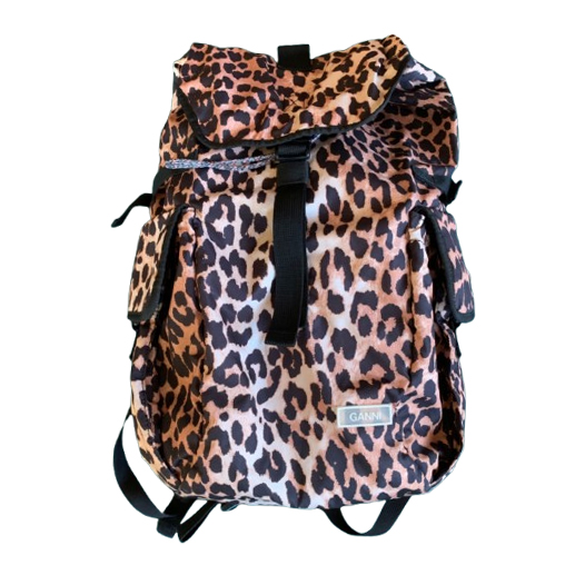 Ganni LEOPARD TECH BACKPACK