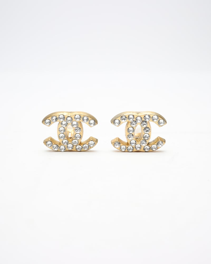 Chanel Icon Series Gold Clip-on Earrings