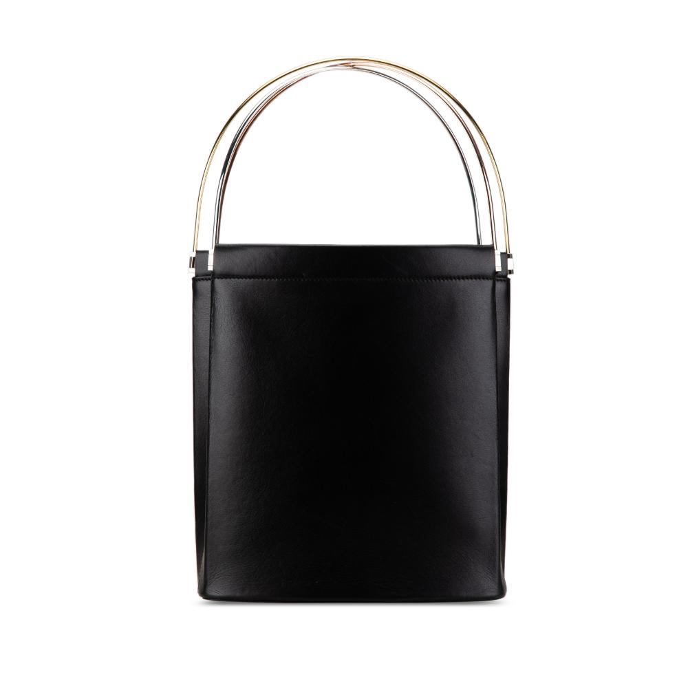 Cartier AB Cartier Black Calf Leather Trinity Handbag France