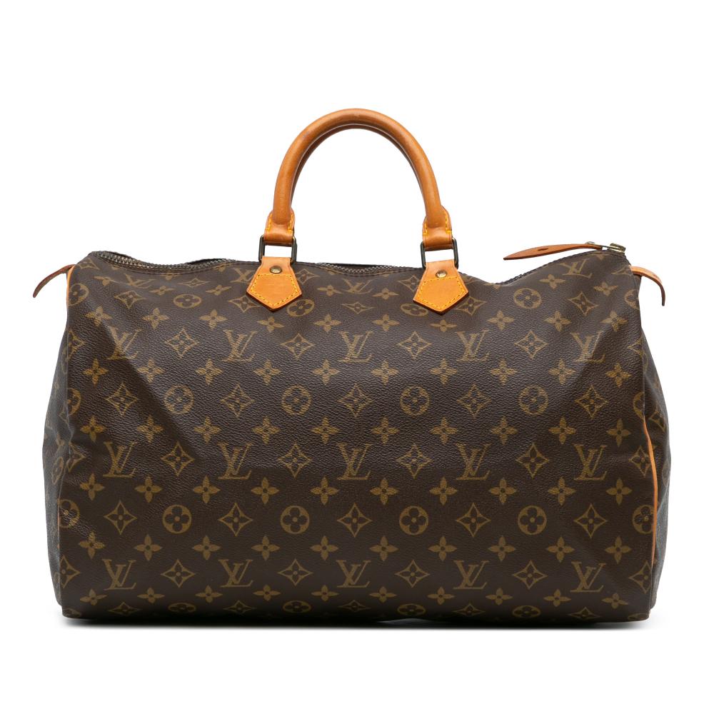 Louis Vuitton AB Louis Vuitton Brown Monogram Canvas Canvas Monogram Speedy 40 France