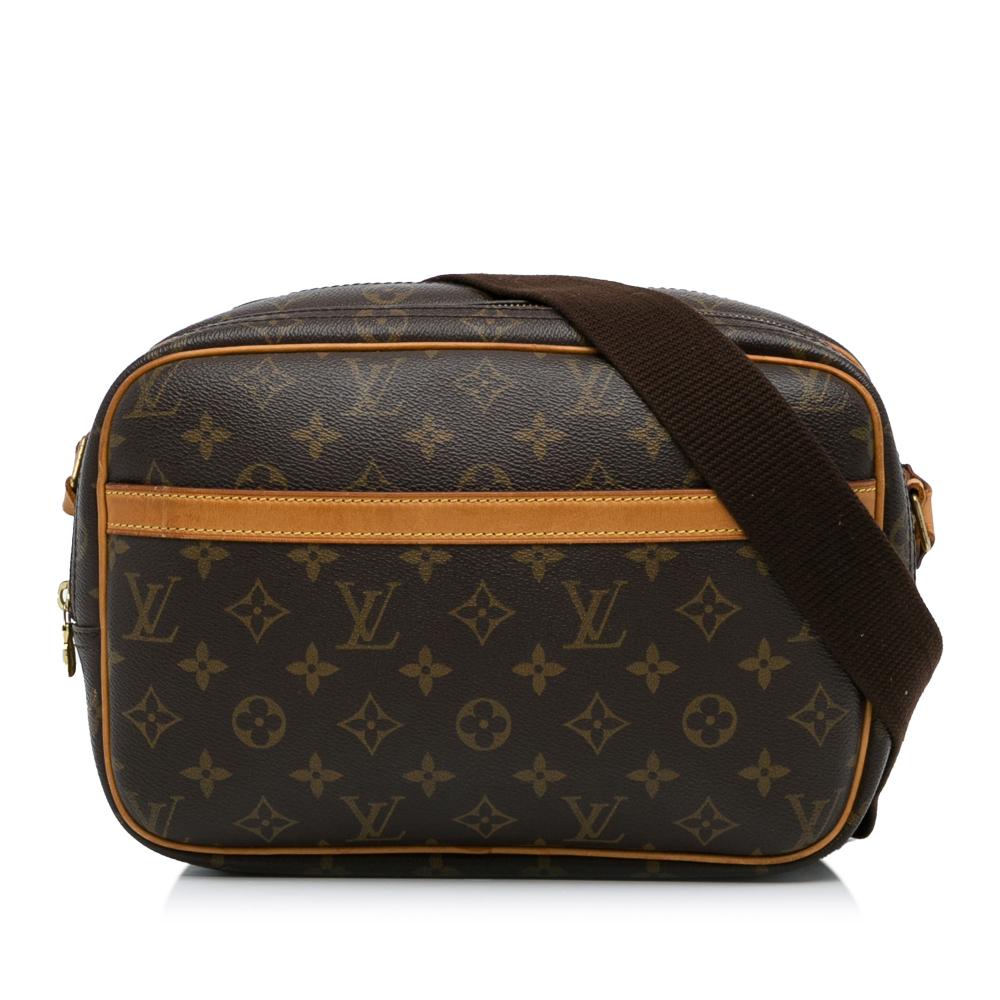 Louis Vuitton B Louis Vuitton Brown Monogram Canvas Canvas Monogram Reporter PM France