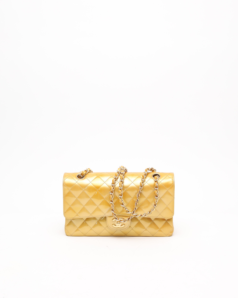 Chanel Classic Patent Medium Double Flap Bag