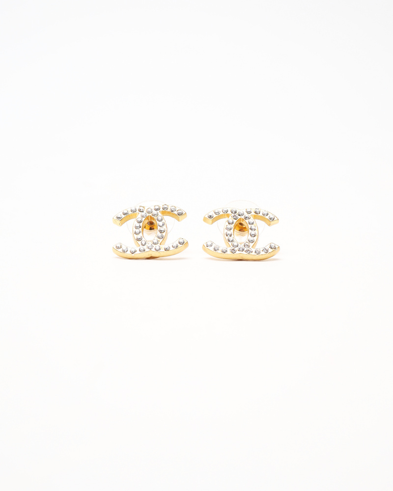 Chanel Icon Series Rhinestone Earrings