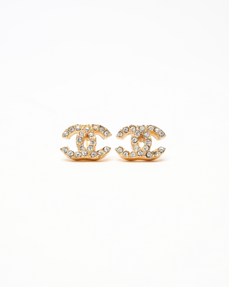 Chanel Icon Earrings Rhinestone Earrings