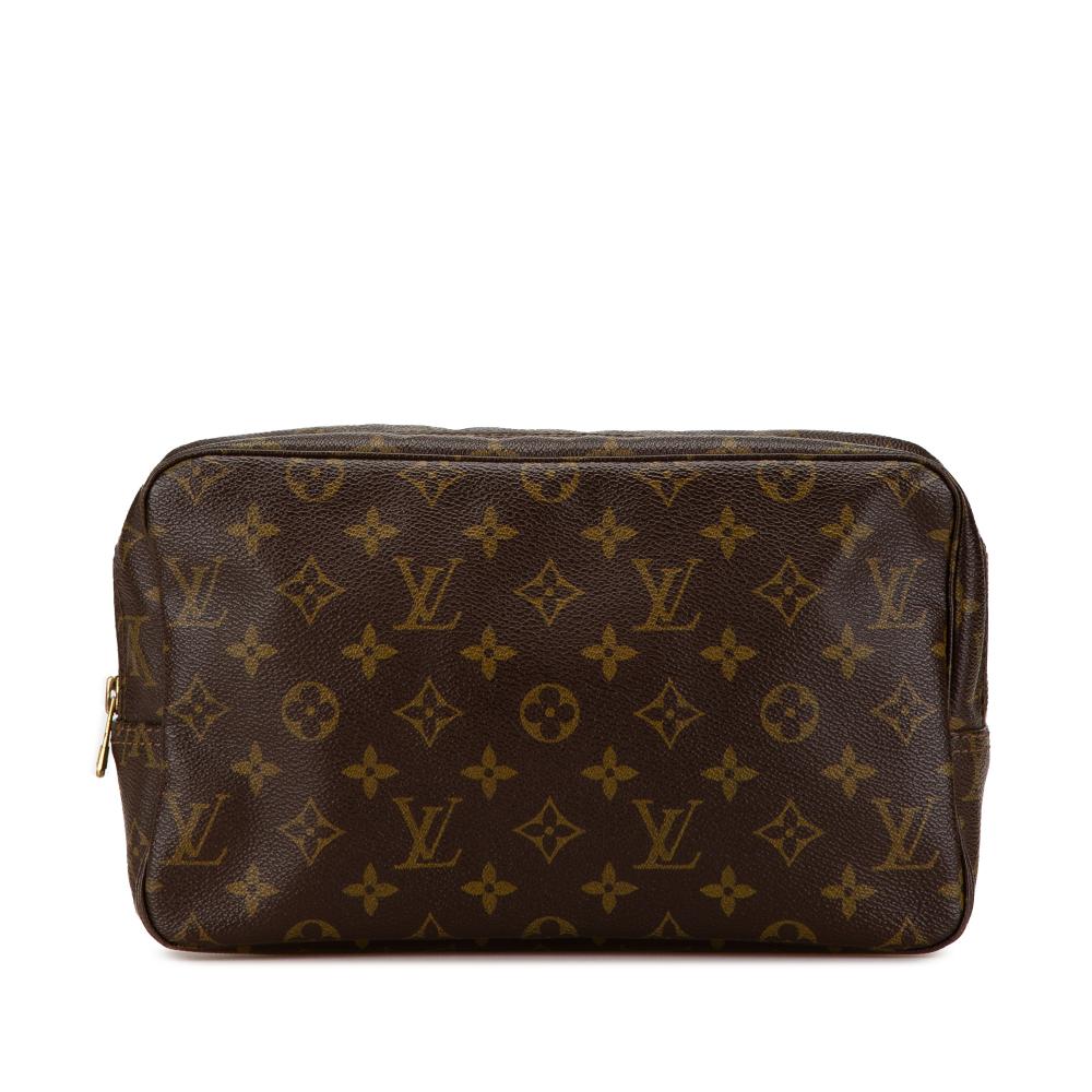 Louis Vuitton B Louis Vuitton Brown Monogram Canvas Canvas Monogram Trousse Toilette 28 France