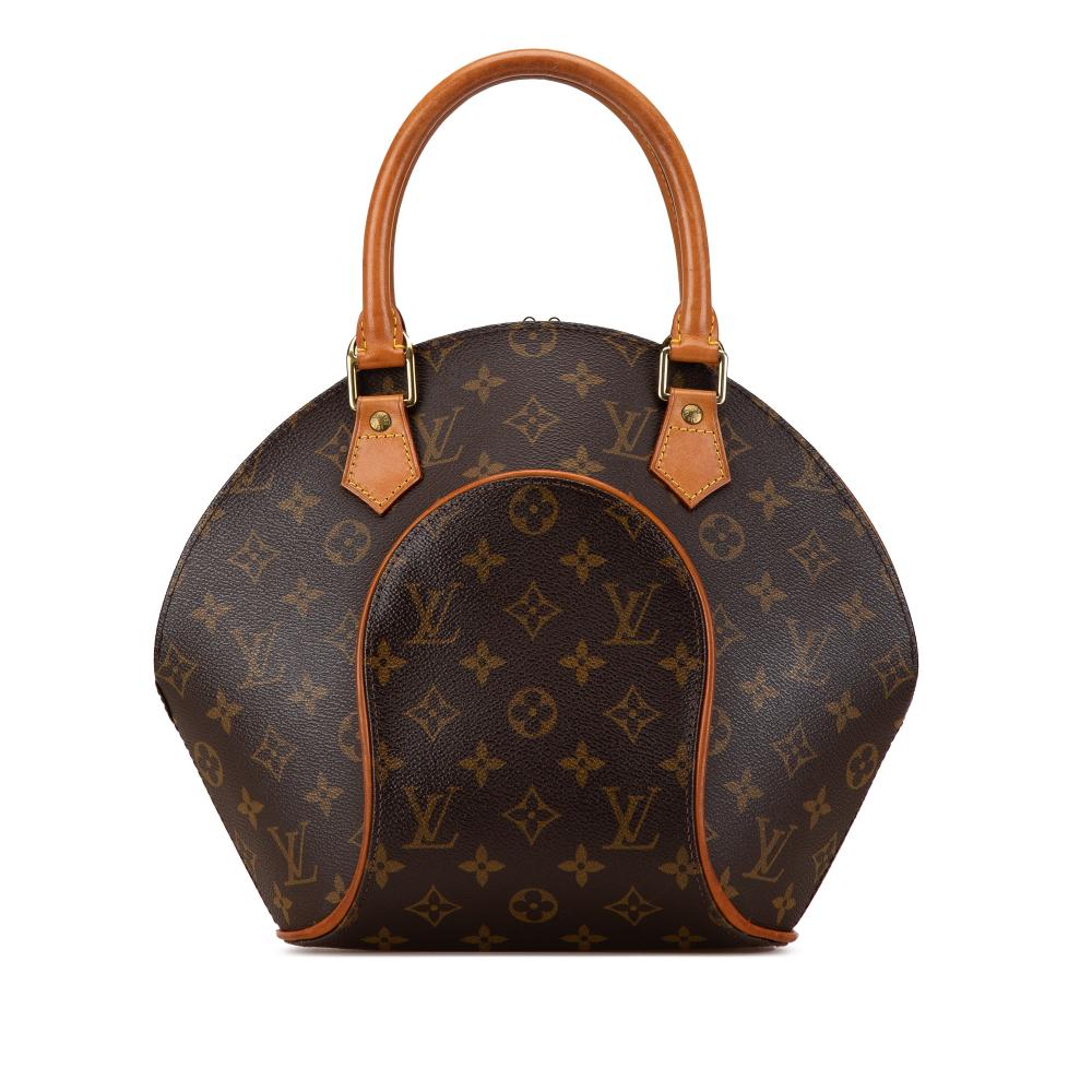 Louis Vuitton B Louis Vuitton Brown Monogram Canvas Canvas Monogram Ellipse PM France