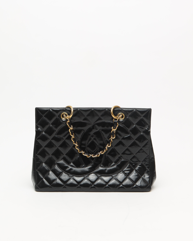 Chanel Small Patent GST Tote Bag