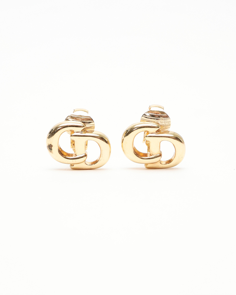 Christian Dior CD Clip-on Earrings