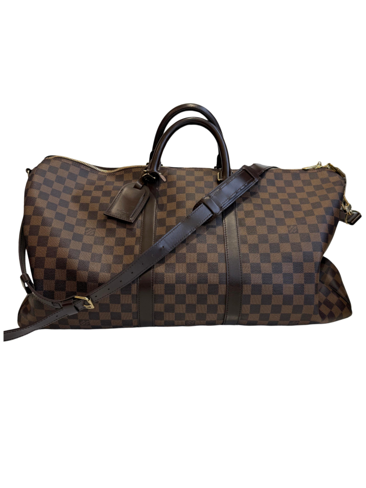 Louis Vuitton Keepall Bandoulière 55 Damier Ebene