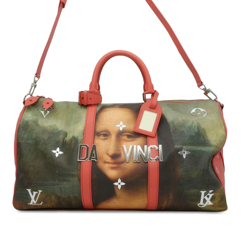 Louis Vuitton Brown Jeff Koons Masters Collection Da Vinci Keepall Bandouliere 50 France