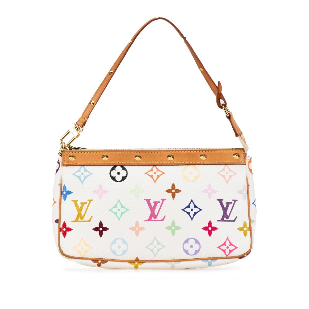 Louis Vuitton White Monogram Multicolore Pochette Accessoires France