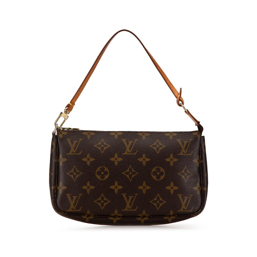 Louis Vuitton B Louis Vuitton Brown Monogram Canvas Canvas Monogram Pochette Accessoires France