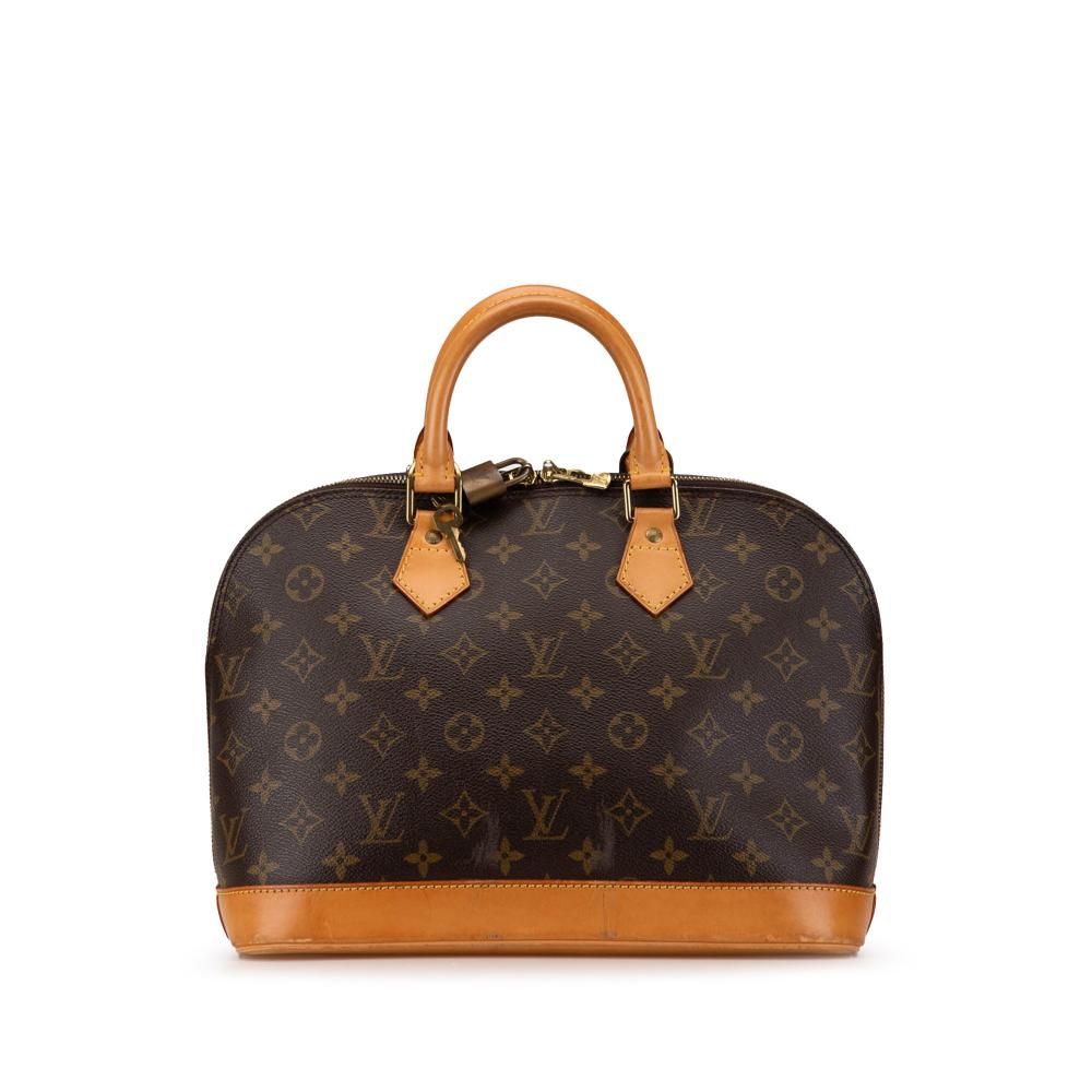 Louis Vuitton B Louis Vuitton Brown Monogram Canvas Canvas Monogram Alma PM France