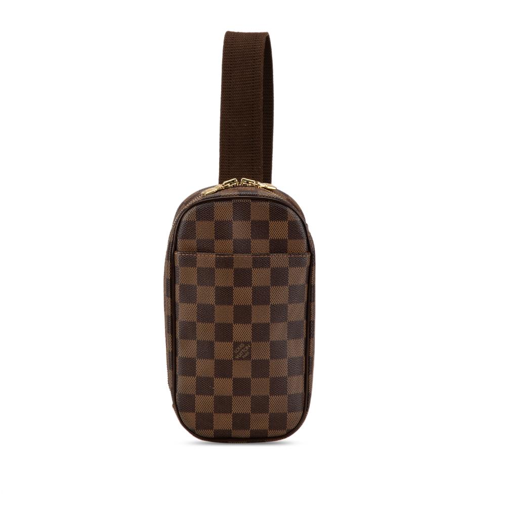 Louis Vuitton B Louis Vuitton Brown Damier Canvas Canvas Damier Ebene Pochette Gange Spain