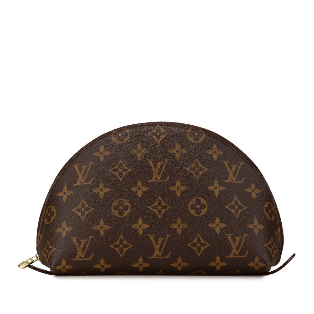 Louis Vuitton AB Louis Vuitton Brown Monogram Canvas Canvas Monogram Cosmetic Pouch GM France