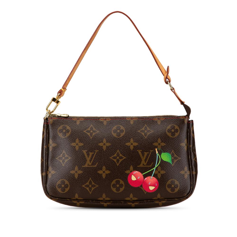 Louis Vuitton Brown x Takashi Murakami Monogram Cherry Pochette Accessoires France