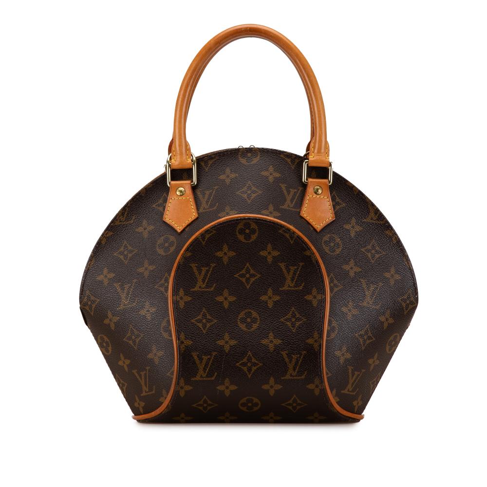 Louis Vuitton B Louis Vuitton Brown Monogram Canvas Canvas Monogram Ellipse PM France