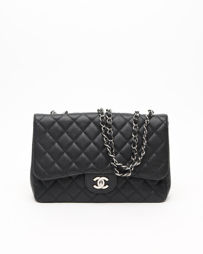 Chanel Classic Caviar Jumbo Single Flap Bag