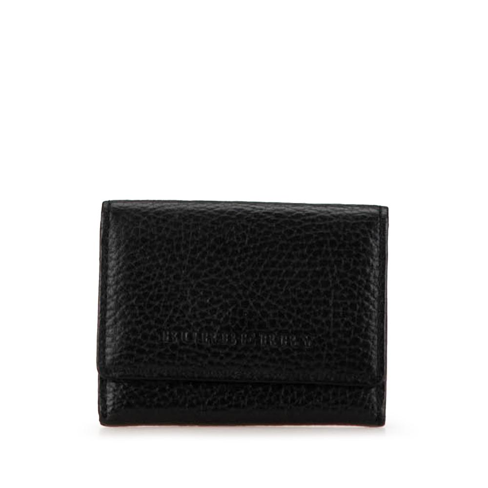 Burberry AB Burberry Black Calf Leather Card Holder United Kingdom