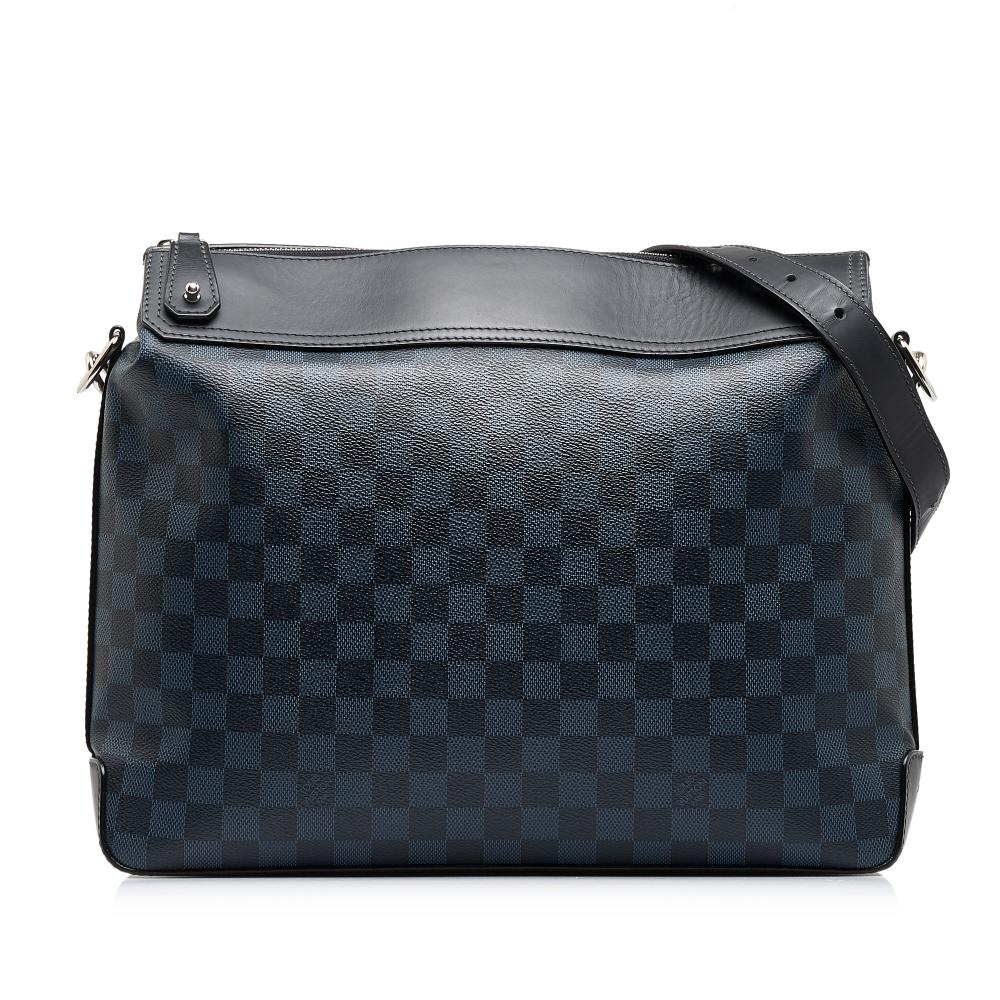 Louis Vuitton B Louis Vuitton Blue Navy with Black Damier Canvas Canvas Damier Cobalt Greenwich Messenger France