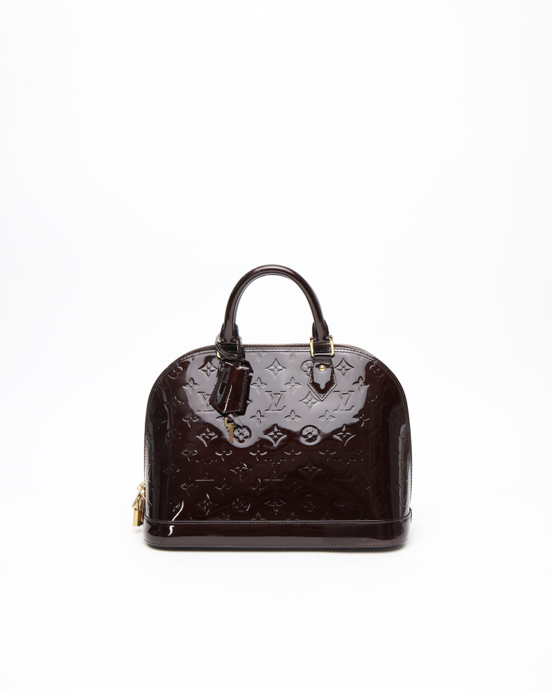 Louis Vuitton Amarante Monogram Vernis Alma PM Bag