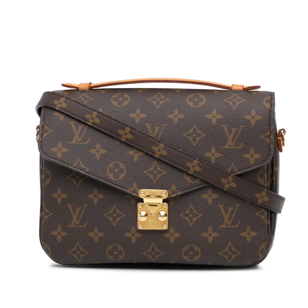 Louis Vuitton B Louis Vuitton Brown Monogram Canvas Canvas Monogram Pochette Metis France