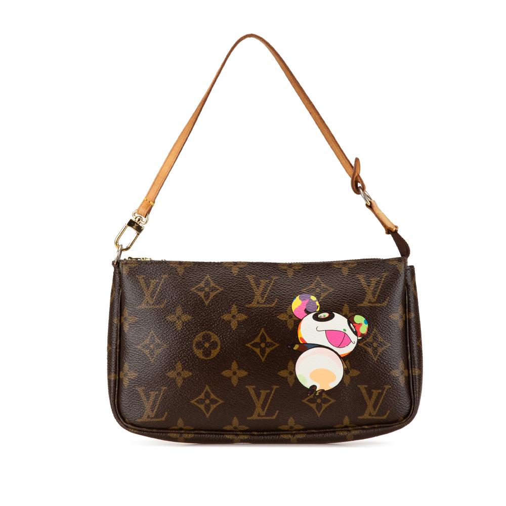 Louis Vuitton Brown Takashi Murakami Monogram Panda Pochette Accessoires France