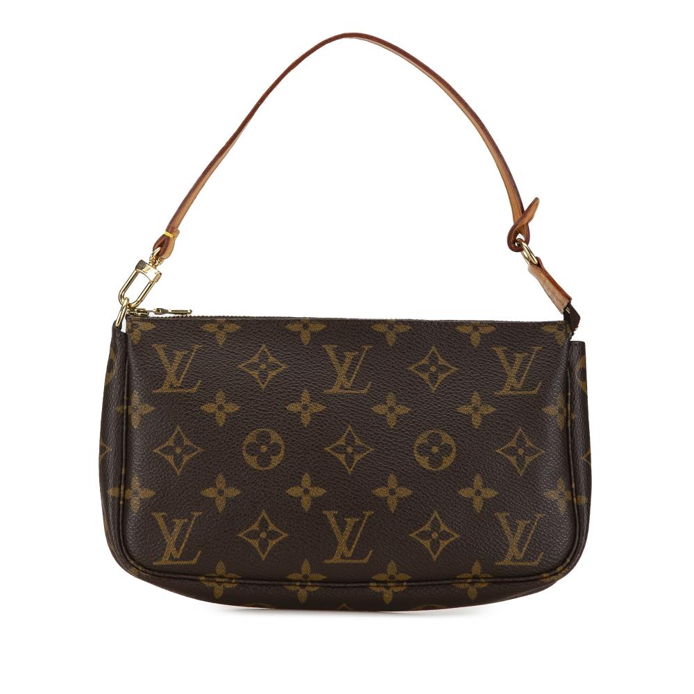 Louis Vuitton B Louis Vuitton Brown Monogram Canvas Canvas Monogram Pochette Accessoires France