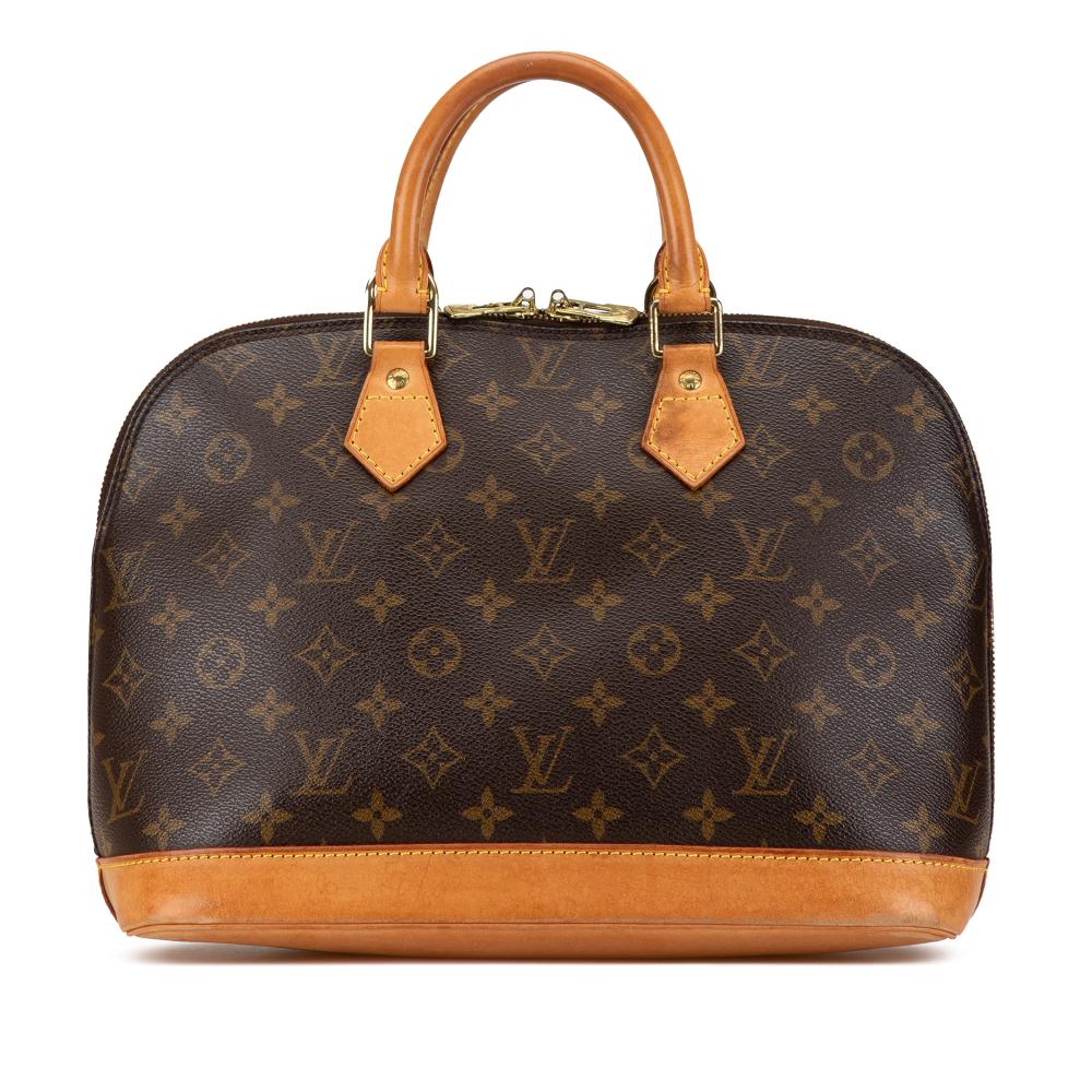 Louis Vuitton B Louis Vuitton Brown Monogram Canvas Canvas Monogram Alma PM France