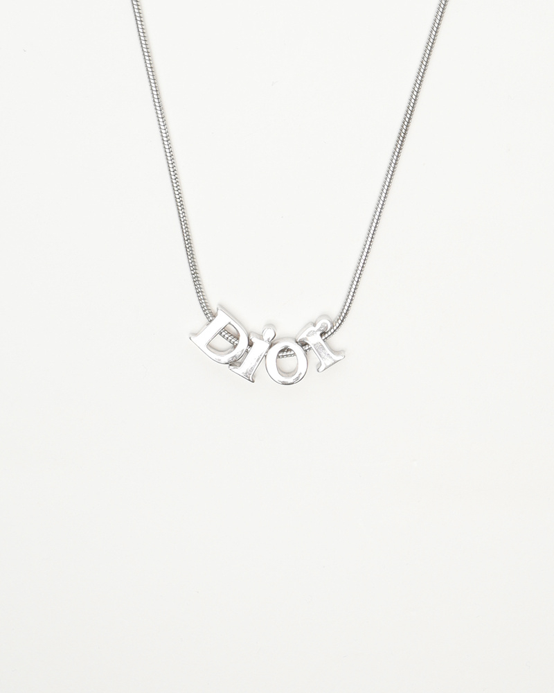 Christian Dior Logo Necklace