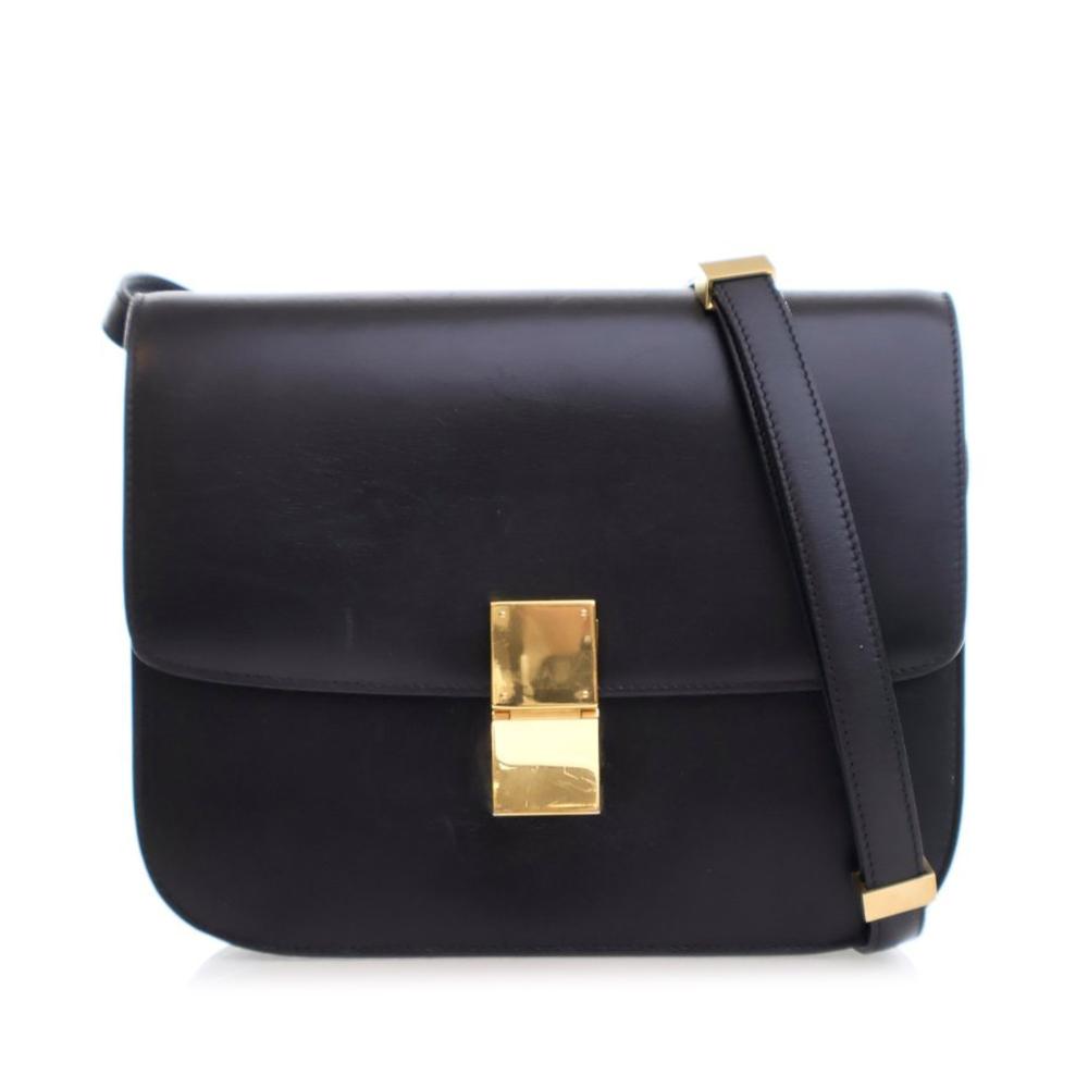 Celine B Celine Black Calf Leather Medium skin Classic Box Italy